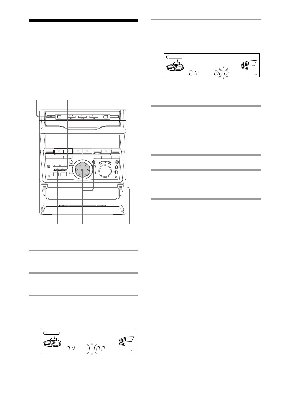 Timer-recording radio programs | Sony MHC-RXD5 User Manual | Page 36 / 48