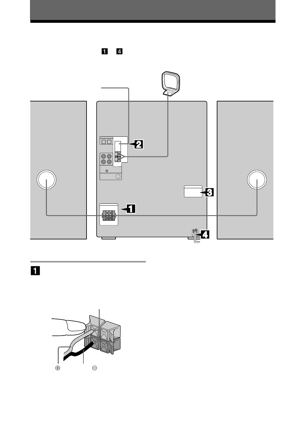 Step 1: hooking up the system, Getting started | Sony MHC-RXD5 User Manual | Page 4 / 48