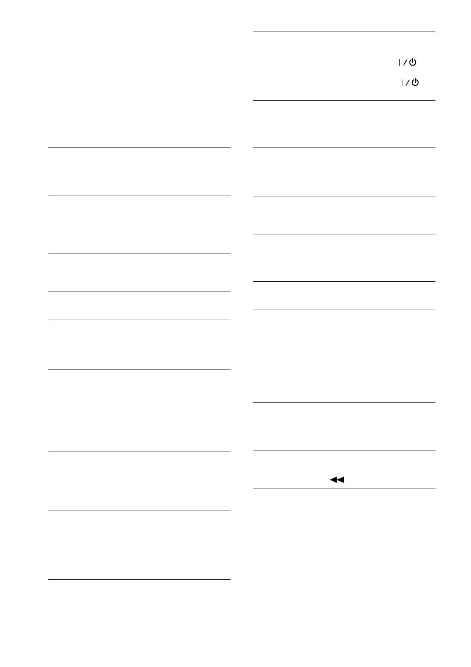 Speakers, Cd player | Sony MHC-RXD5 User Manual | Page 42 / 48