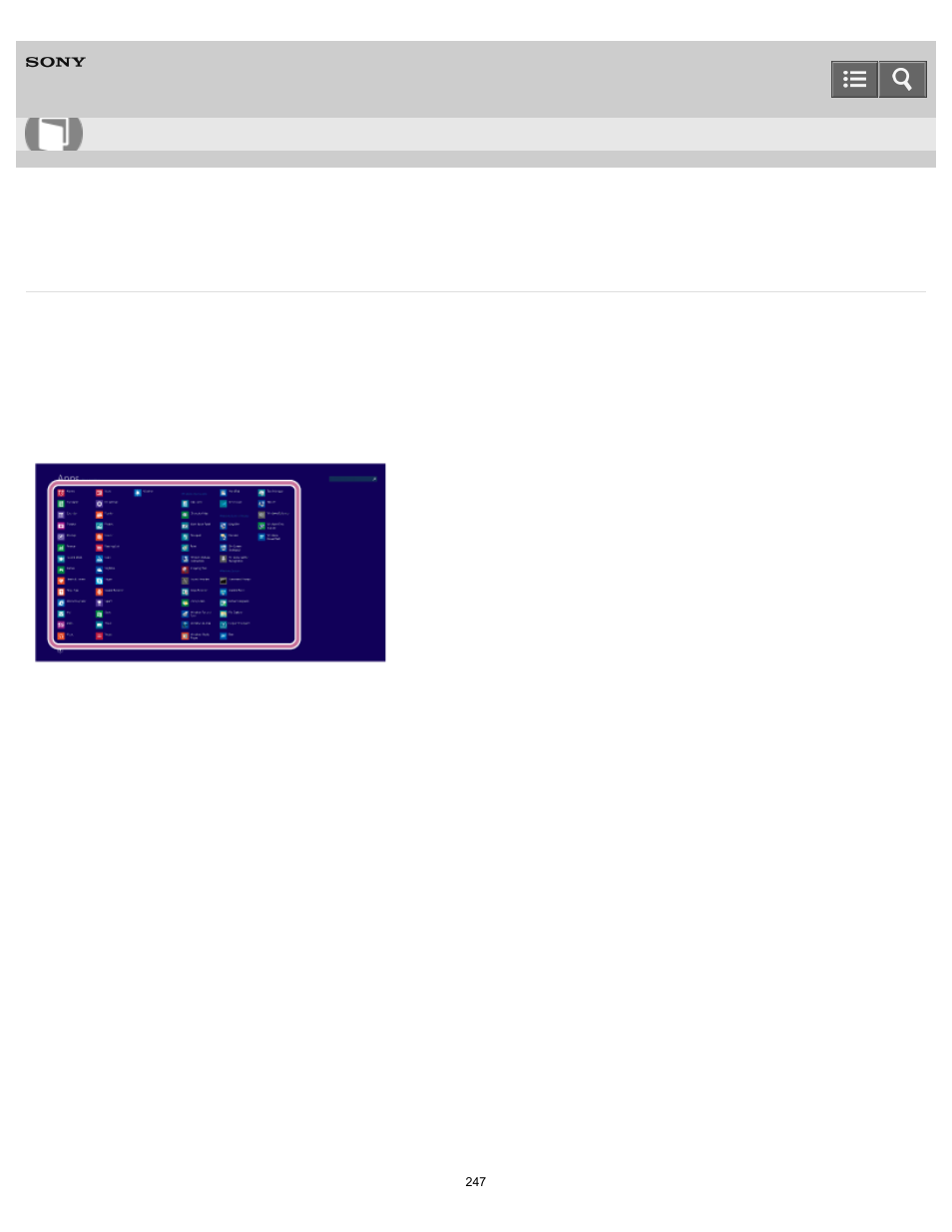 Opening control panel, User guide | Sony SVT21223CYB User Manual | Page 247 / 475