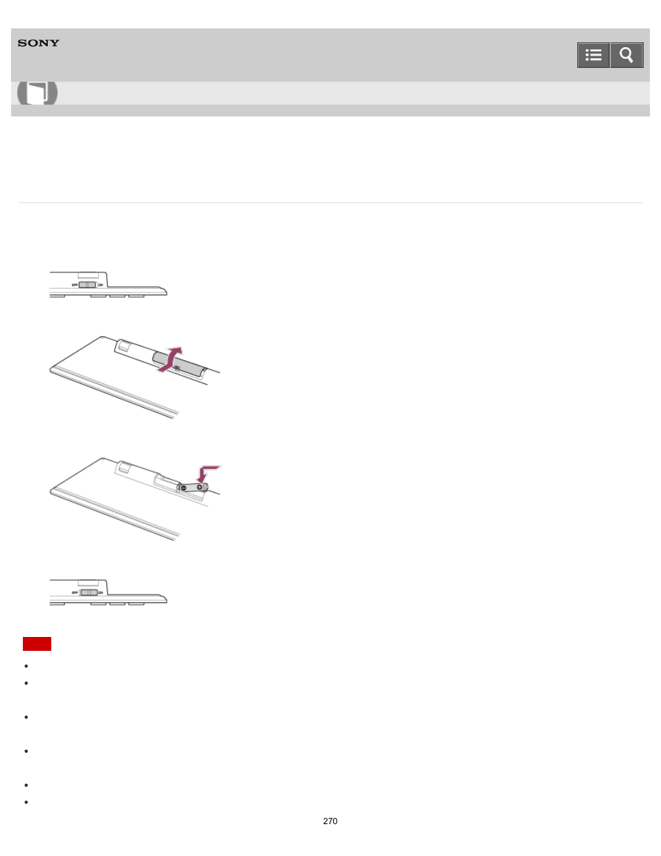 Replacing the aa battery of the keyboard, User guide | Sony SVT21223CYB User Manual | Page 270 / 475