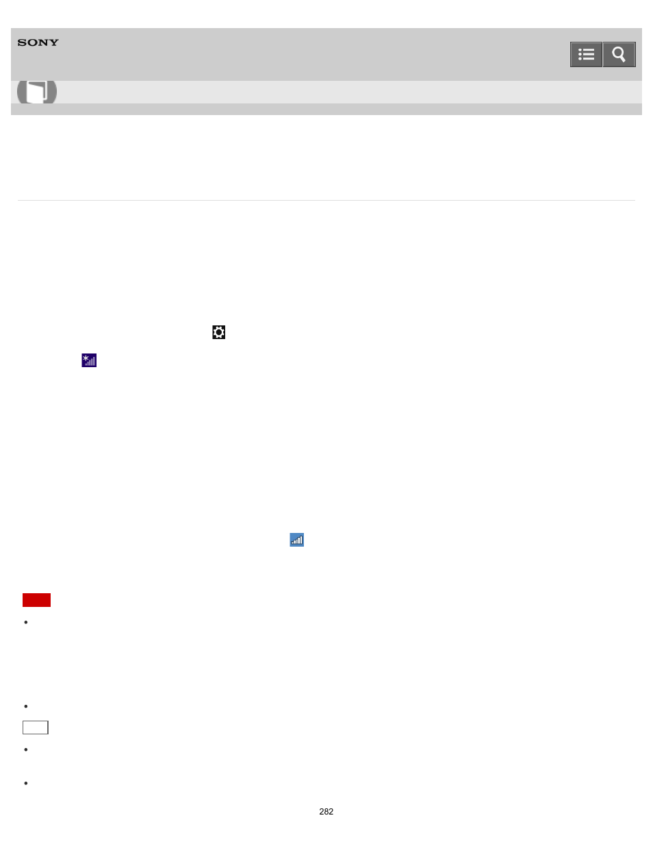 Starting wi-fi(r) (wireless lan) communications, User guide | Sony SVT21223CYB User Manual | Page 282 / 475