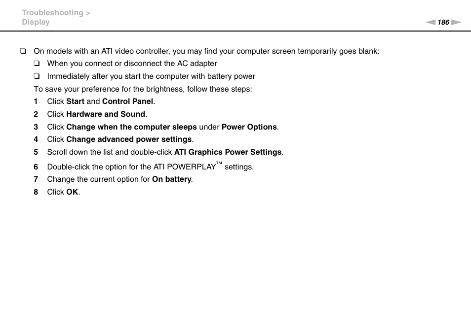 Sony VGN-SR490DDB User Manual | Page 186 / 203