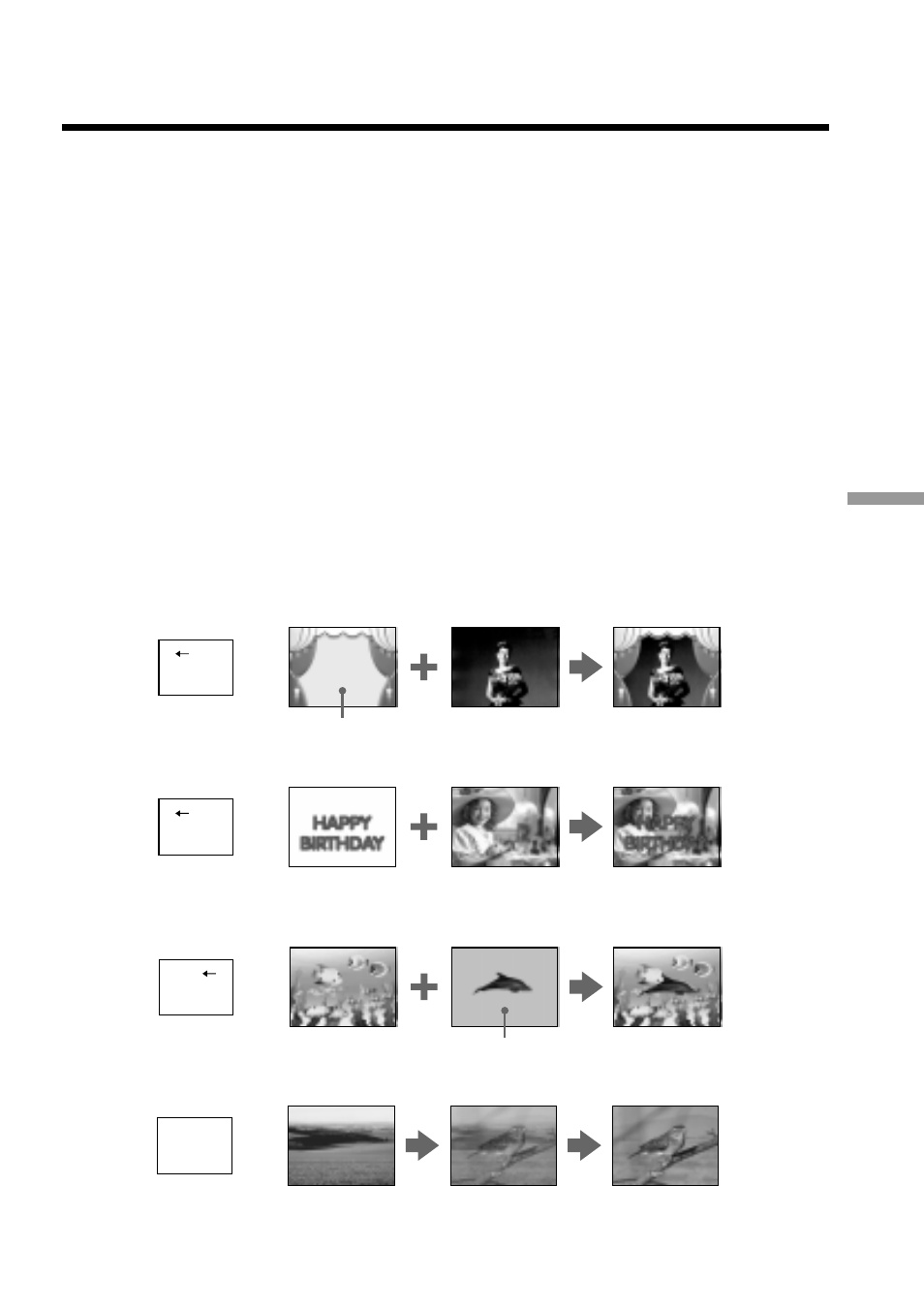 Superimposing a still picture in the “memory, Stick” on a moving picture – memory mix | Sony DCR-PC5 User Manual | Page 107 / 156