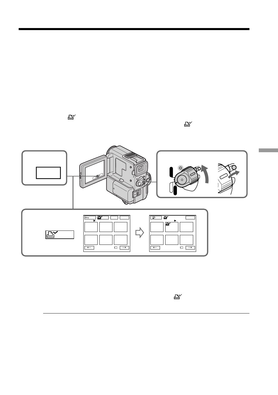 Writing a print mark – print mark, Index, Mark | Sony DCR-PC5 User Manual | Page 123 / 156