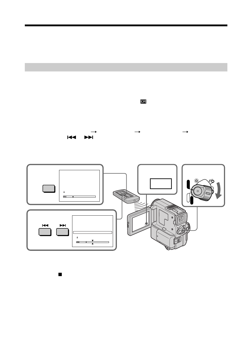 Searching for a photo – photo search/photo scan, Searching for a photo, Photo search/photo scan | Sony DCR-PC5 User Manual | Page 56 / 156