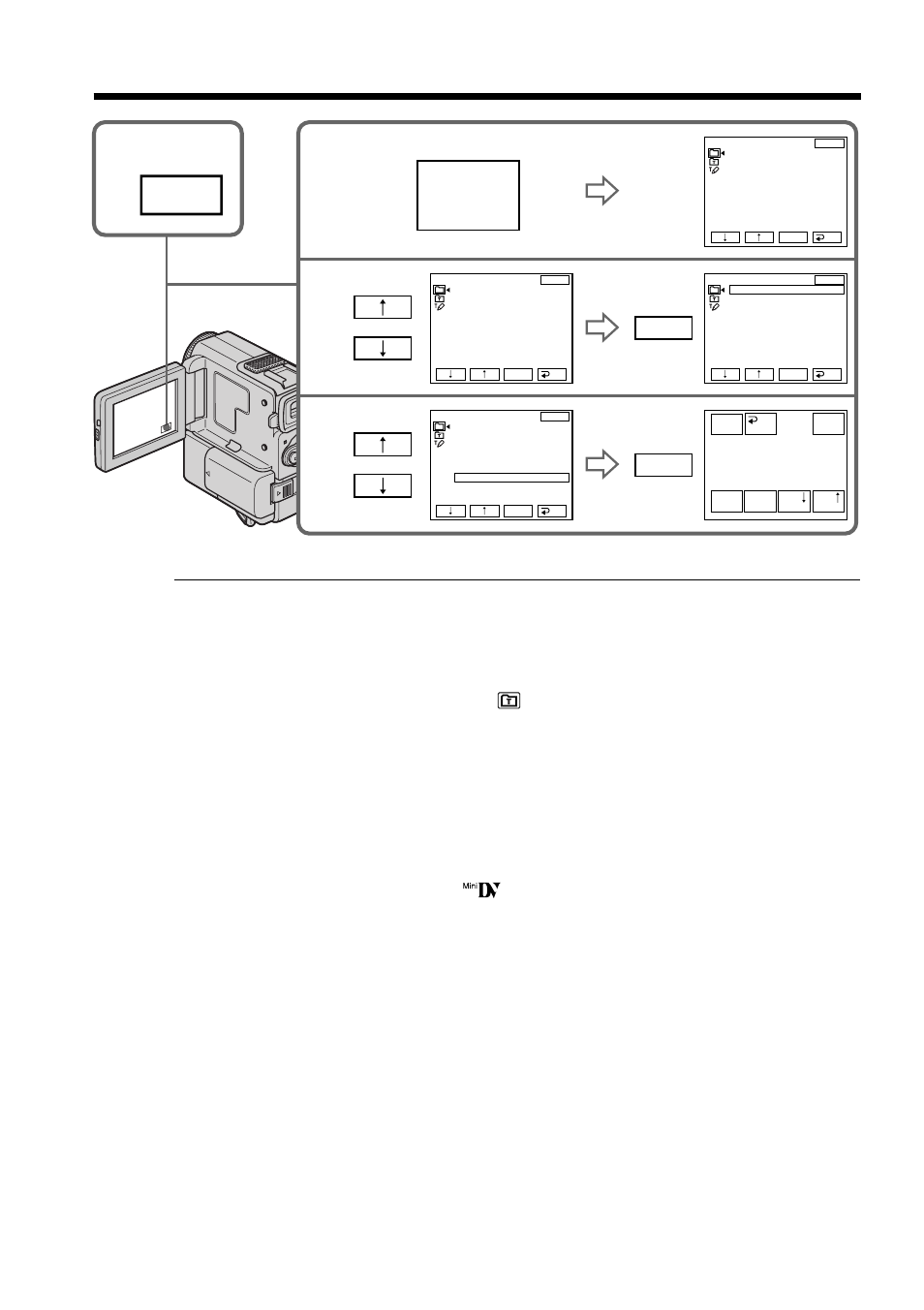 Title, Superimposing a title | Sony DCR-PC5 User Manual | Page 82 / 156