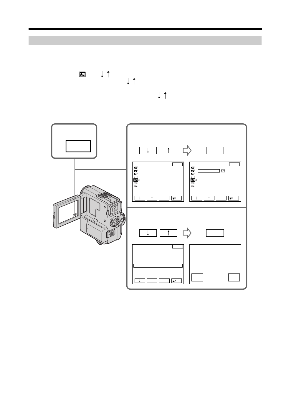 Erasing a title, Superimposing a title | Sony DCR-PC5 User Manual | Page 84 / 156