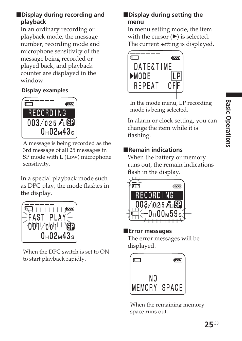 Sony ICD-BM1VTP2 User Manual | Page 25 / 68