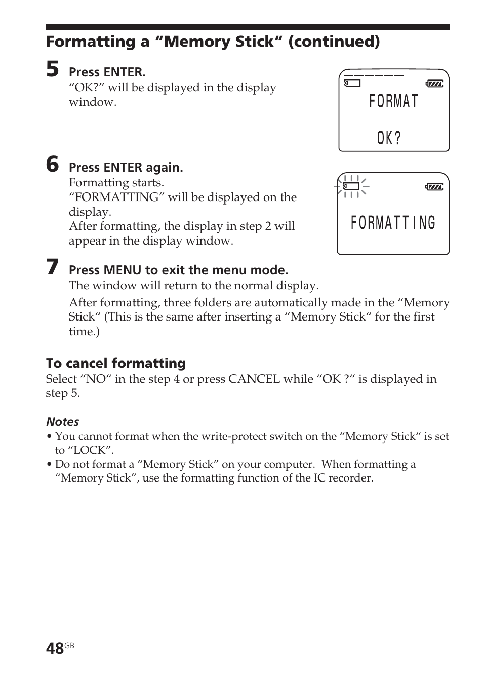 Sony ICD-BM1VTP2 User Manual | Page 48 / 68