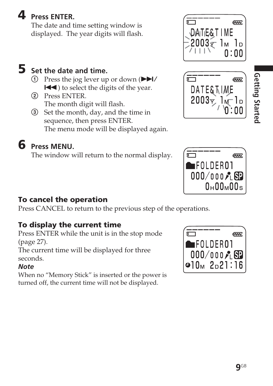 Sony ICD-BM1VTP2 User Manual | Page 9 / 68