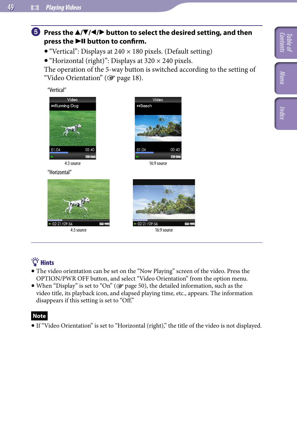 Sony NWZ-E436FBLK User Manual | Page 49 / 126