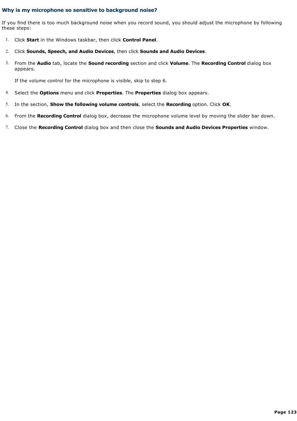 Sony PCV-RS431 User Manual | Page 123 / 146