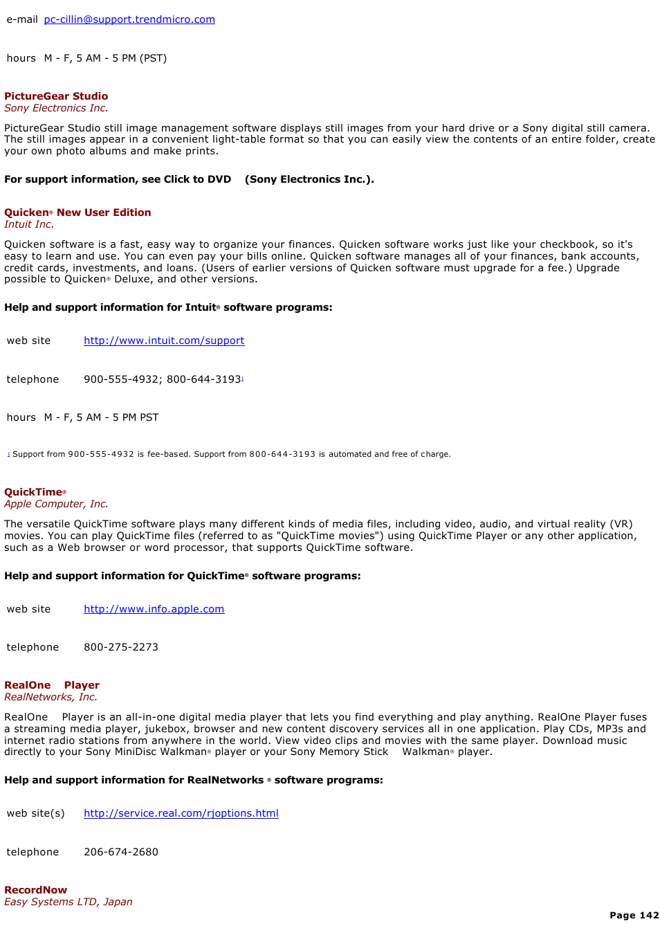 Sony PCV-RS431 User Manual | Page 142 / 146