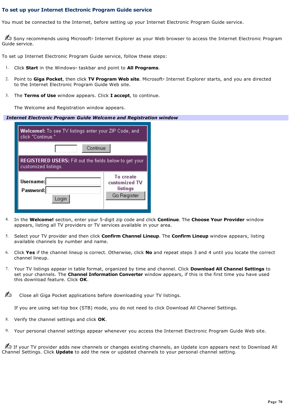 Sony PCV-RS431 User Manual | Page 70 / 146