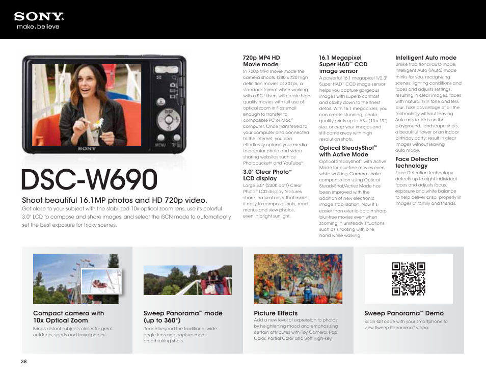 Dsc-w690 | Sony DSC-HX200V User Manual | Page 38 / 73