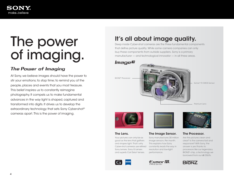 The power of imaging, It’s all about image quality | Sony DSC-HX200V User Manual | Page 4 / 73