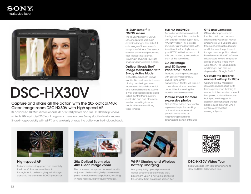 Dsc-hx30v | Sony DSC-HX200V User Manual | Page 62 / 73