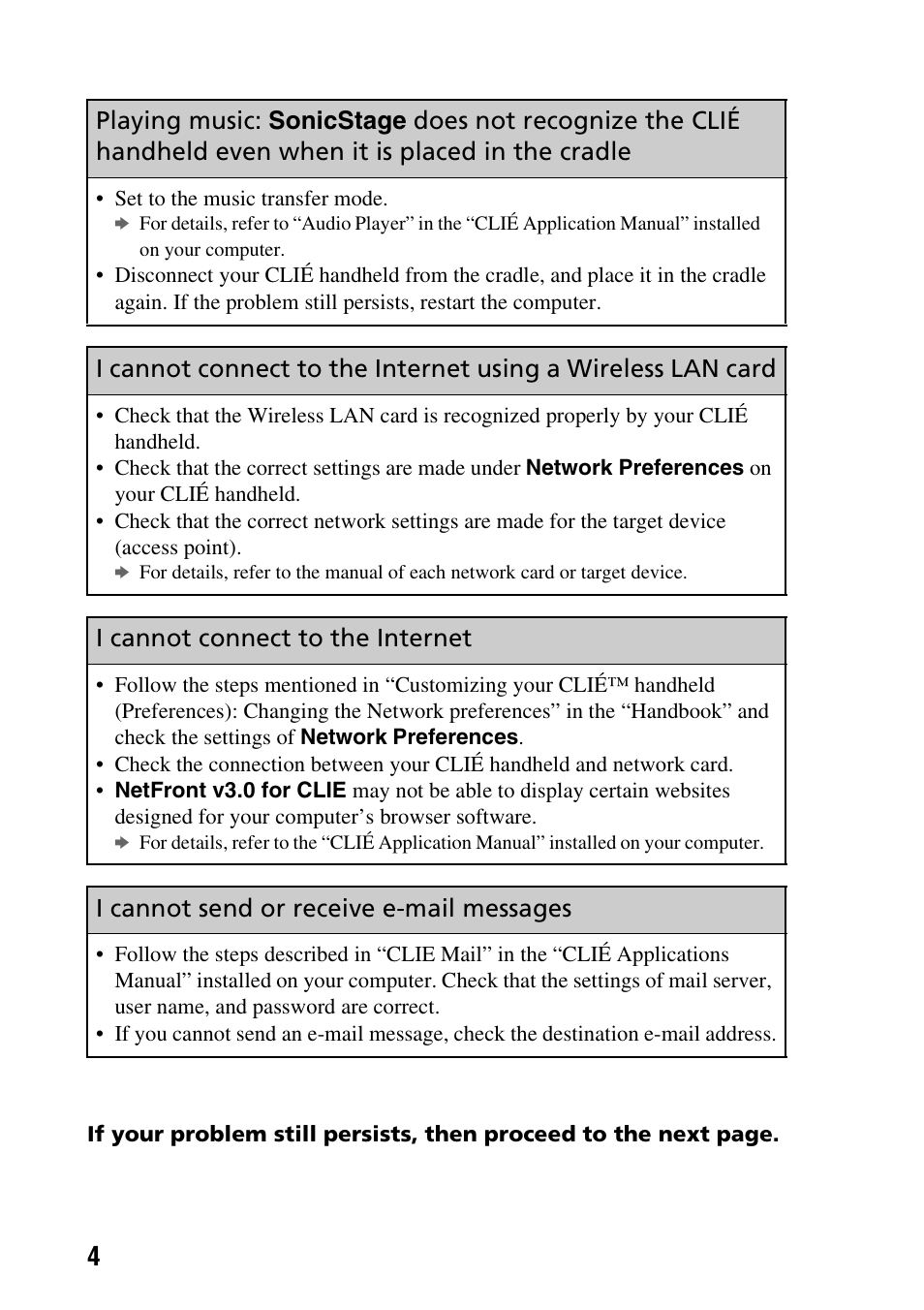 Sony PEG-NX80V User Manual | Page 4 / 56