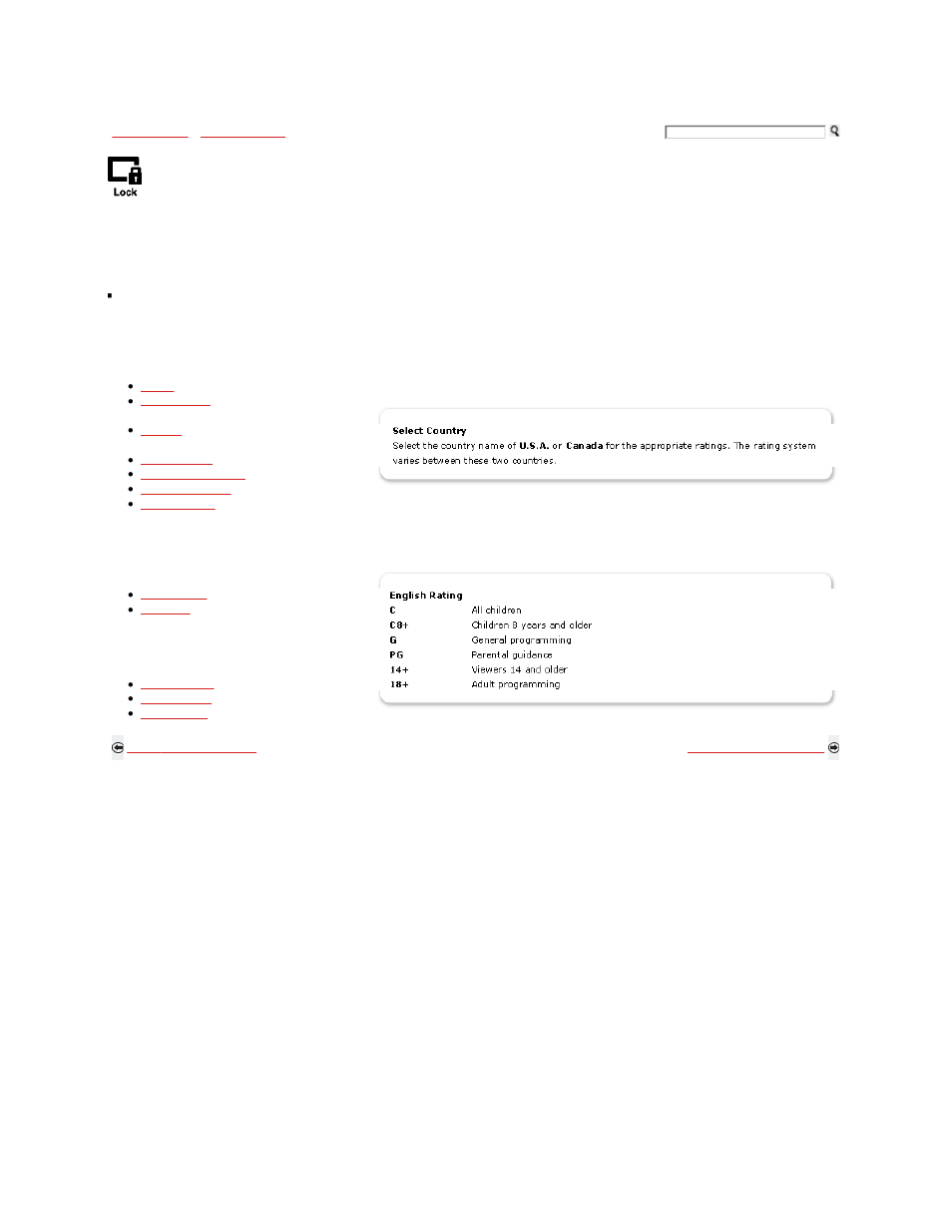 Using the parental lock, Custom rating system chart | Sony KDL-32XBR9 User Manual | Page 141 / 193