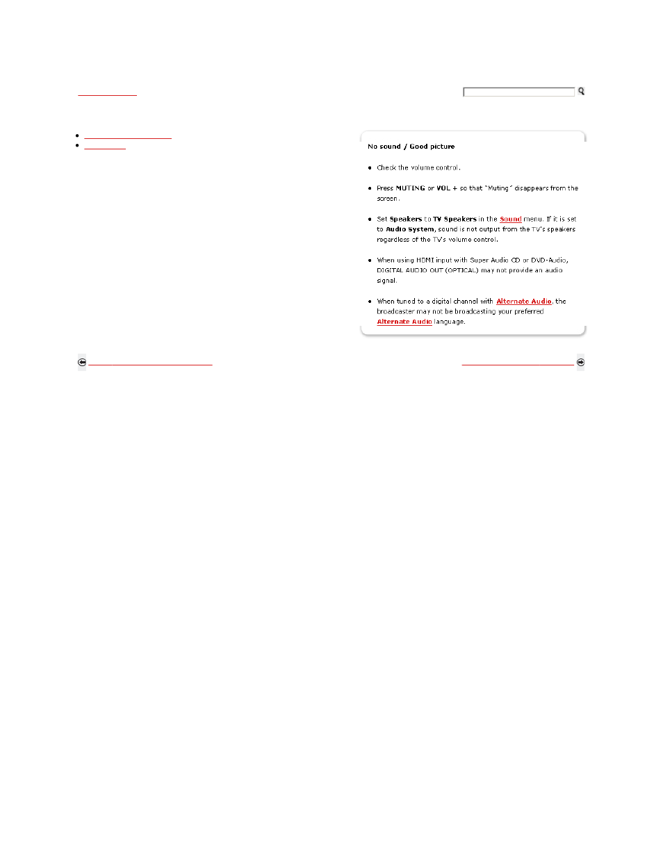 Troubleshooting - no sound | Sony KDL-32XBR9 User Manual | Page 171 / 193