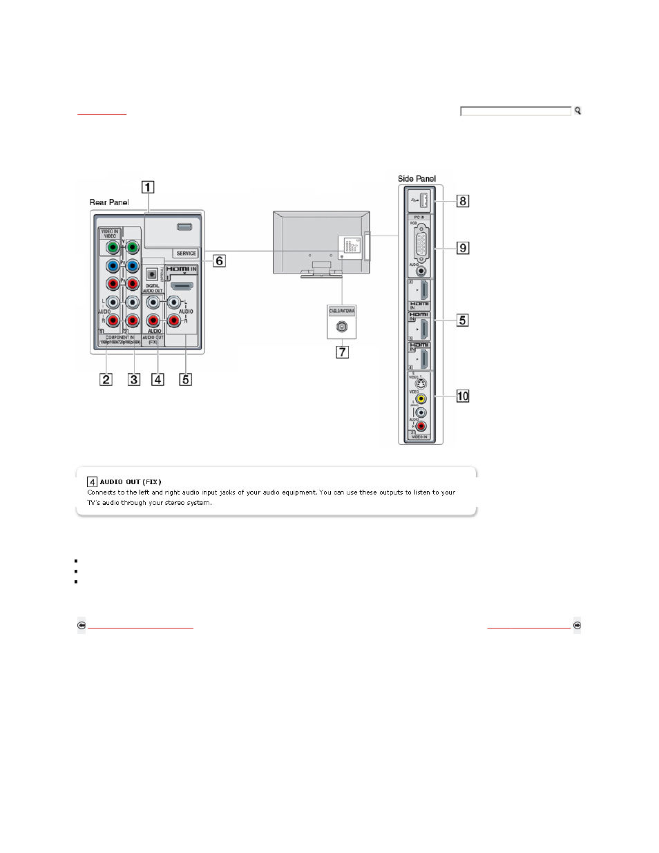 Locating inputs and outputs | Sony KDL-32XBR9 User Manual | Page 21 / 193