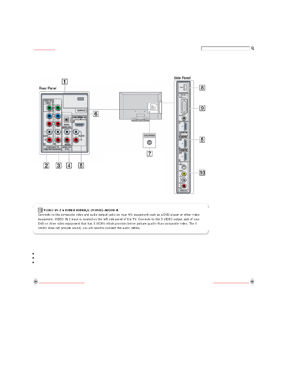 Locating inputs and outputs | Sony KDL-32XBR9 User Manual | Page 27 / 193