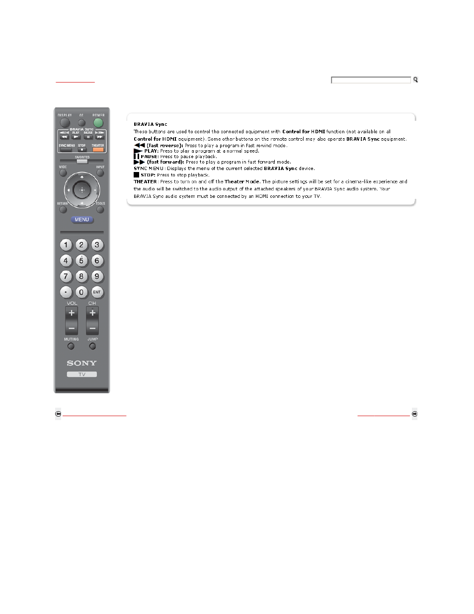 Remote control button description | Sony KDL-32XBR9 User Manual | Page 51 / 193