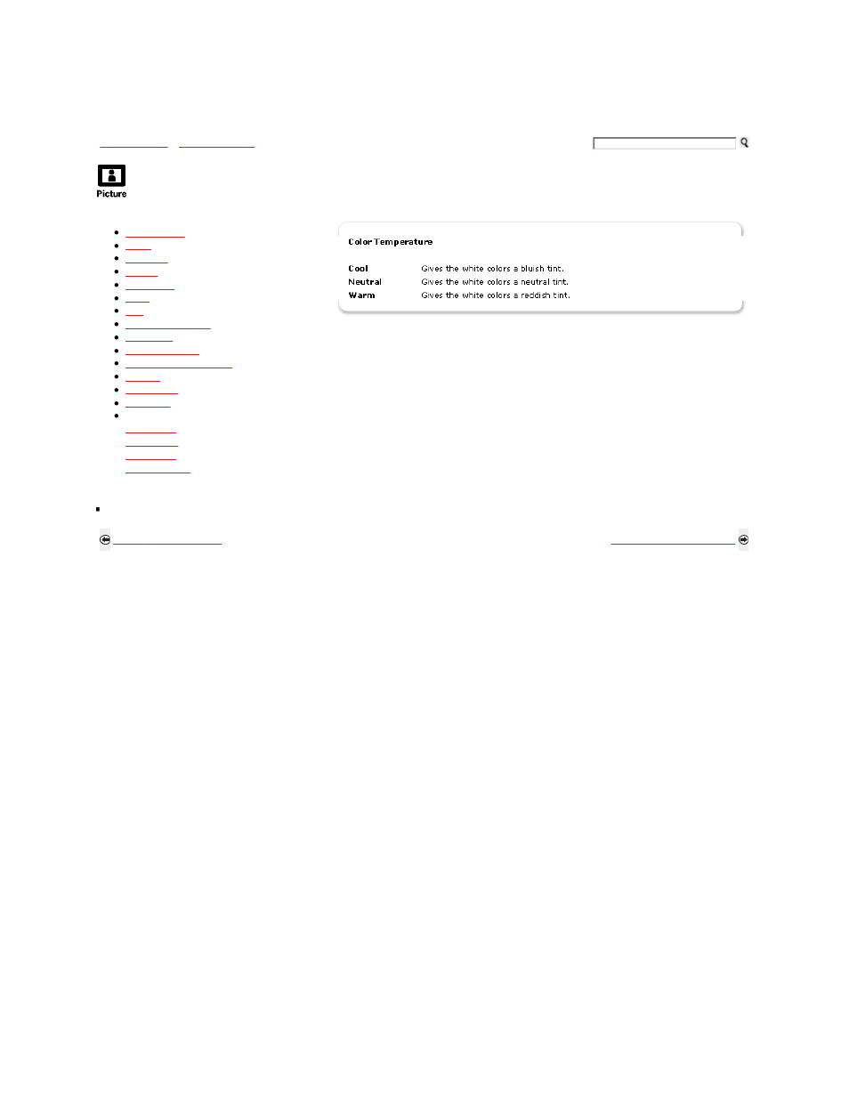 Using the picture menu | Sony KDL-32XBR9 User Manual | Page 80 / 193