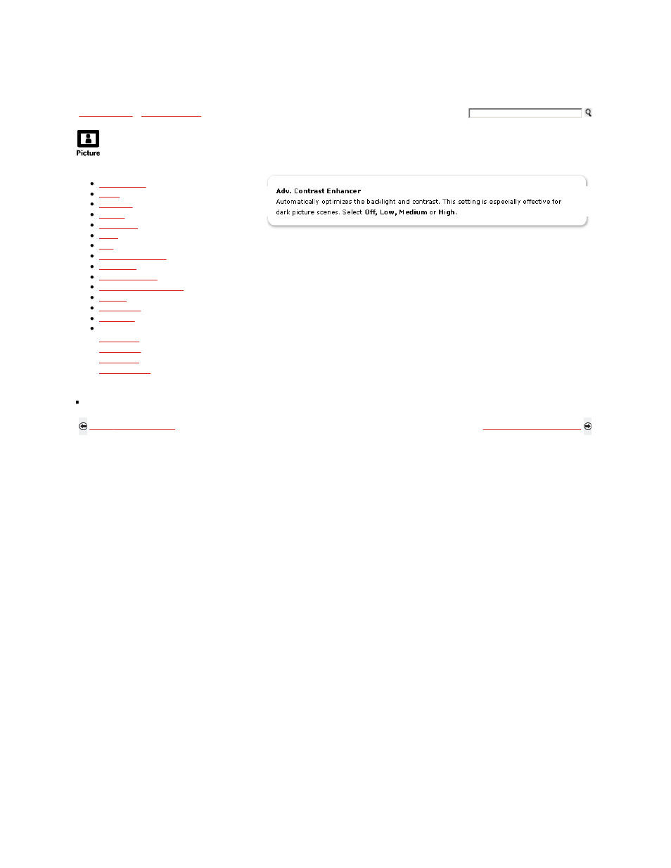 Using the picture menu | Sony KDL-32XBR9 User Manual | Page 83 / 193