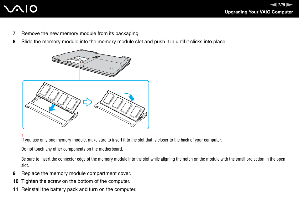 Sony VGN-AR550U User Manual | Page 128 / 206