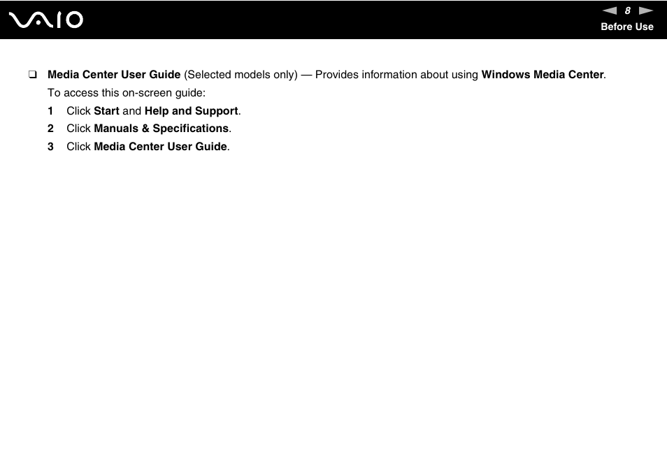 Sony VGN-AR550U User Manual | Page 8 / 206