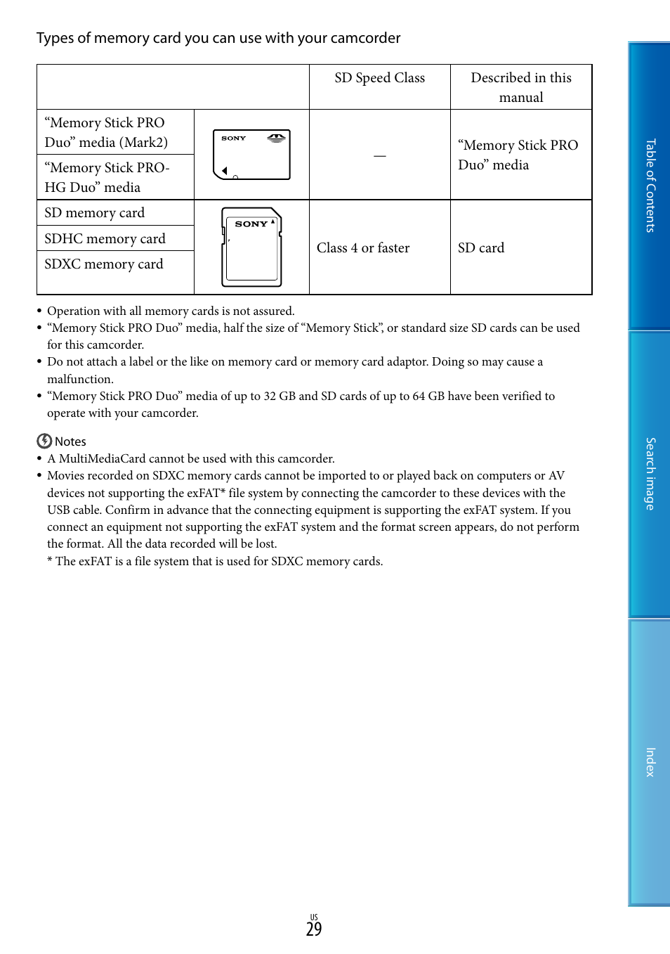 Sony NEX-VG20 User Manual | Page 29 / 117