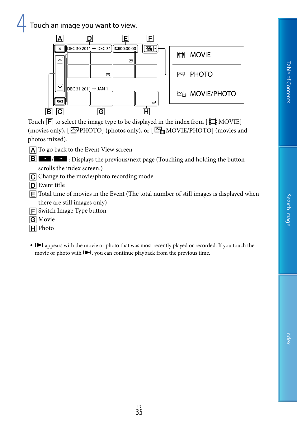 Sony NEX-VG20 User Manual | Page 35 / 117