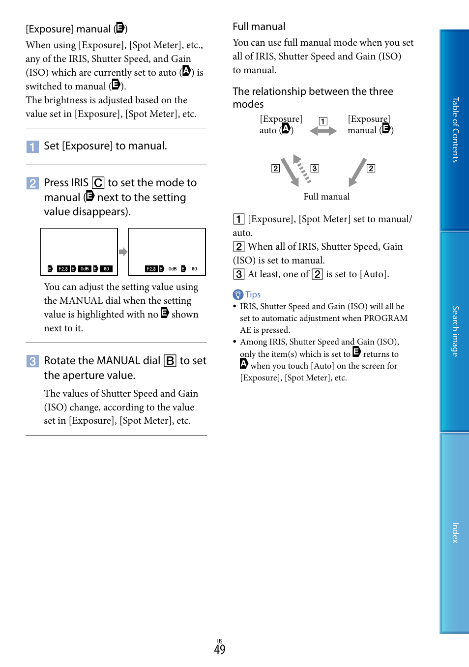 Sony NEX-VG20 User Manual | Page 49 / 117