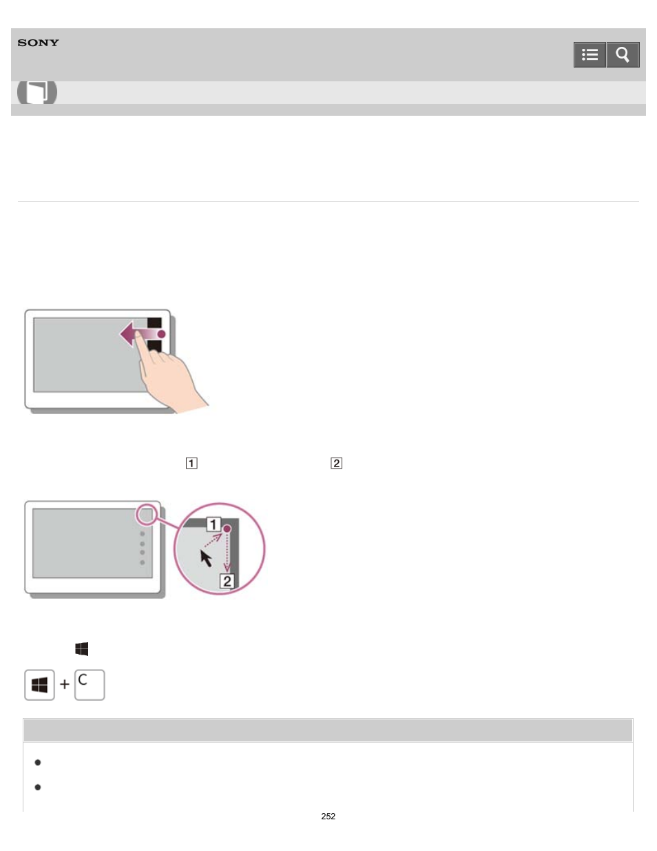 Opening the charms, User guide | Sony SVF15N26CXB User Manual | Page 252 / 479