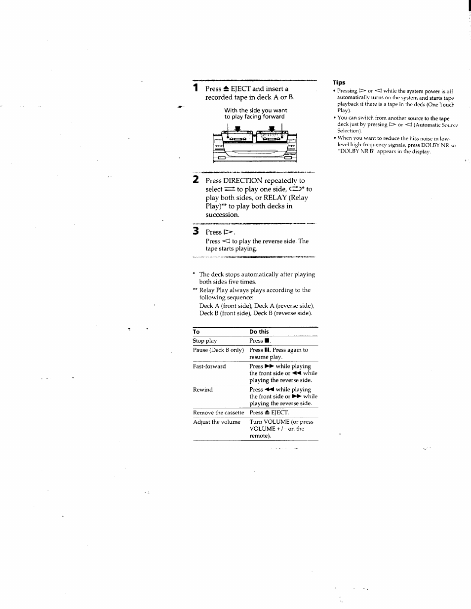 Tips | Sony LBT-G5500 User Manual | Page 17 / 46