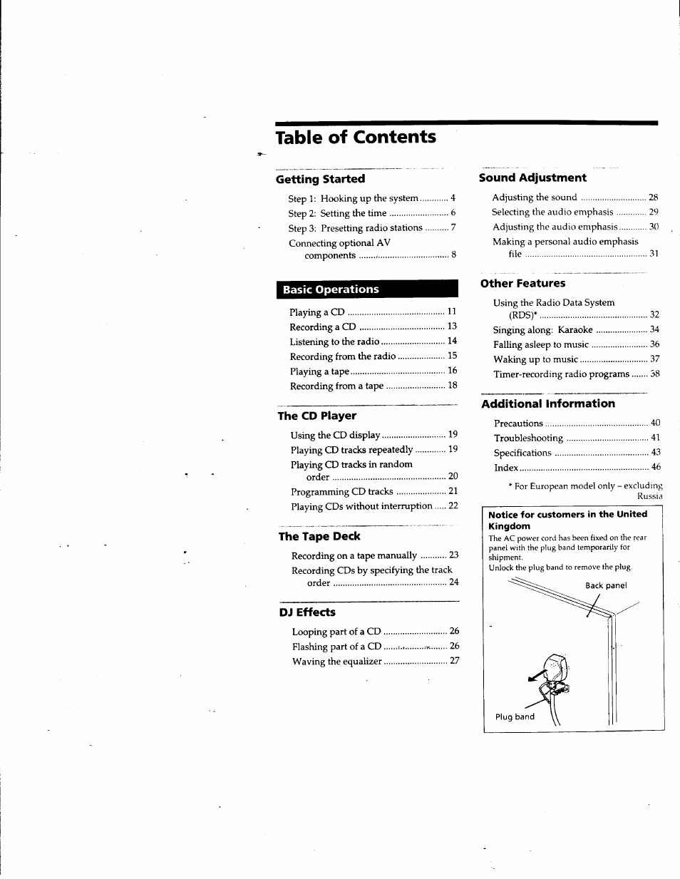 Sony LBT-G5500 User Manual | Page 3 / 46