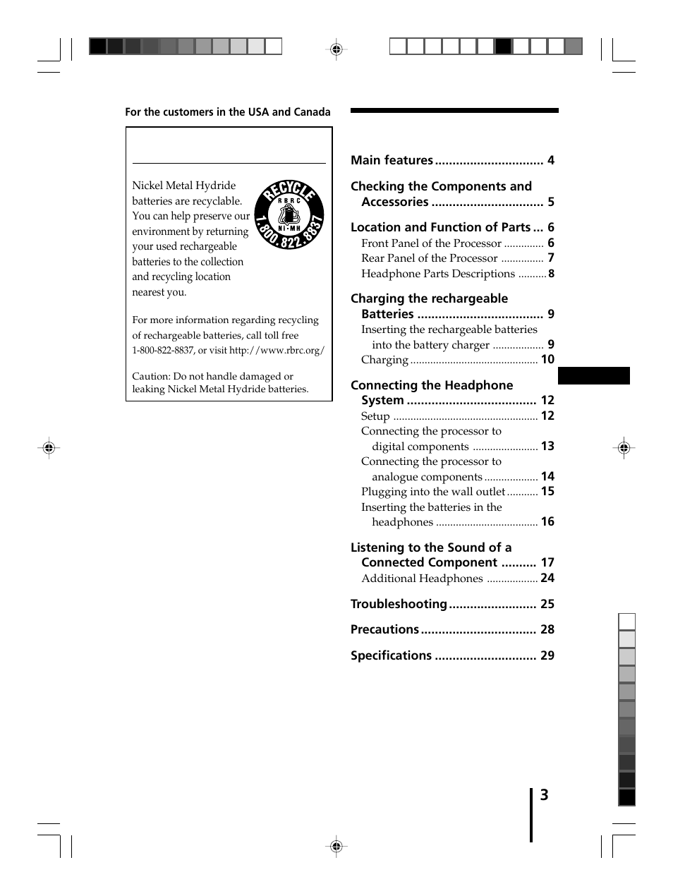 Sony MDR-DS8000 User Manual | Page 3 / 88
