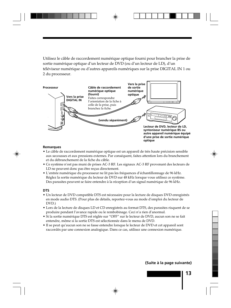 Raccordement du processeur à des, Appareils numériques | Sony MDR-DS8000 User Manual | Page 41 / 88