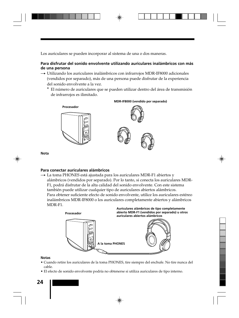 Auriculares adicionales | Sony MDR-DS8000 User Manual | Page 80 / 88