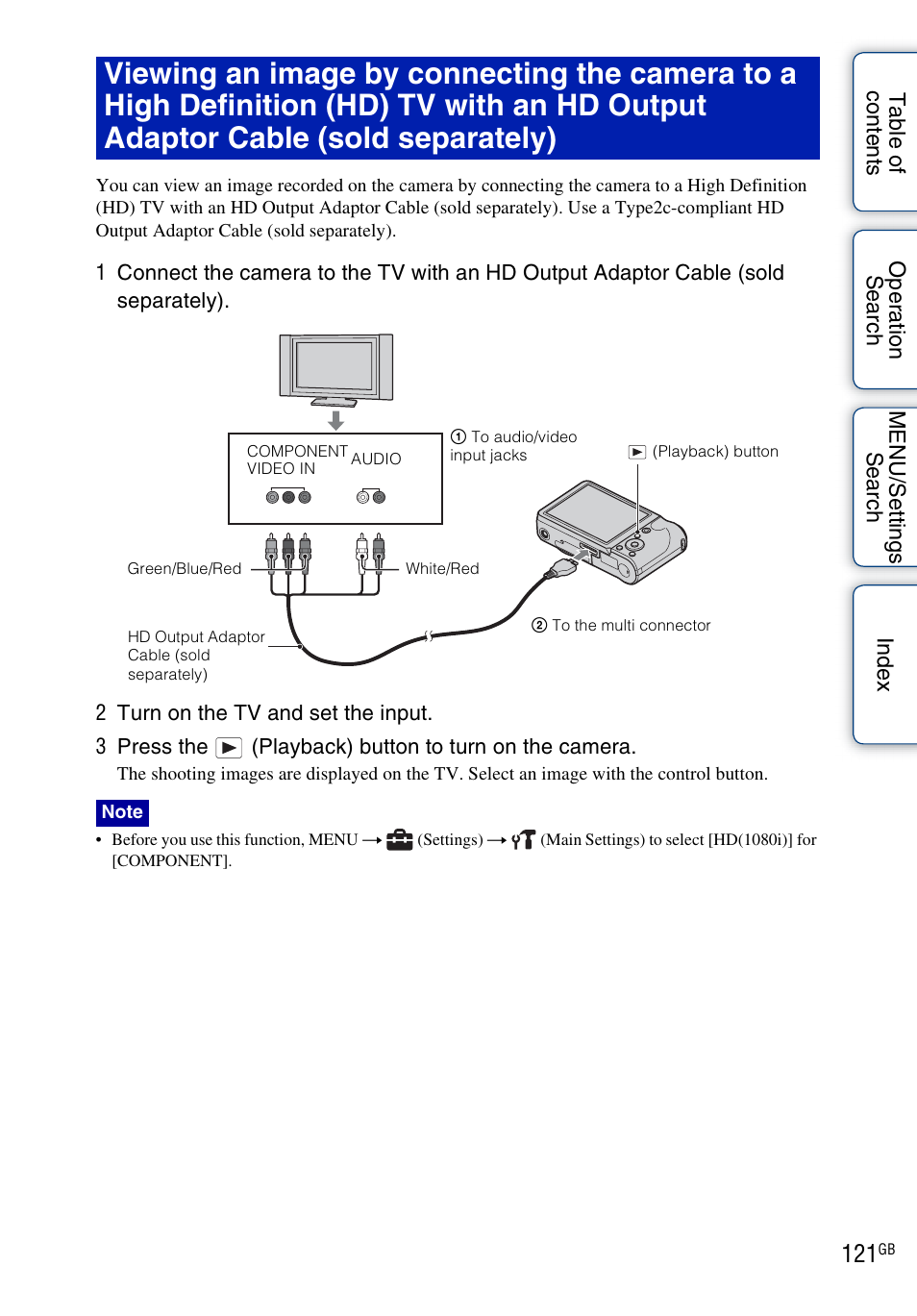 Sony DSC-HX5V User Manual | Page 121 / 160