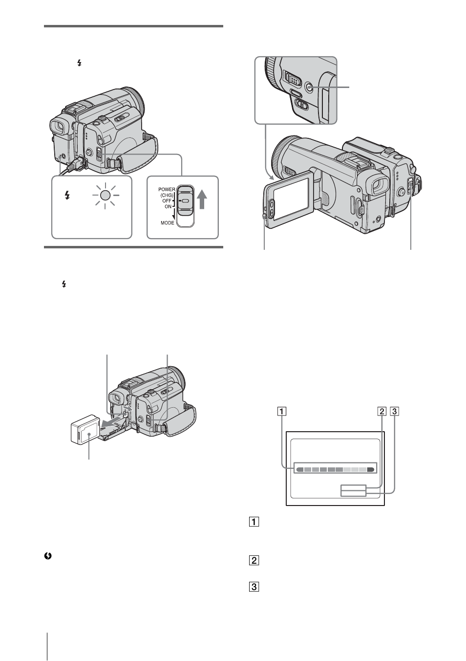 After charging the battery | Sony DCR-HC1000 User Manual | Page 14 / 140