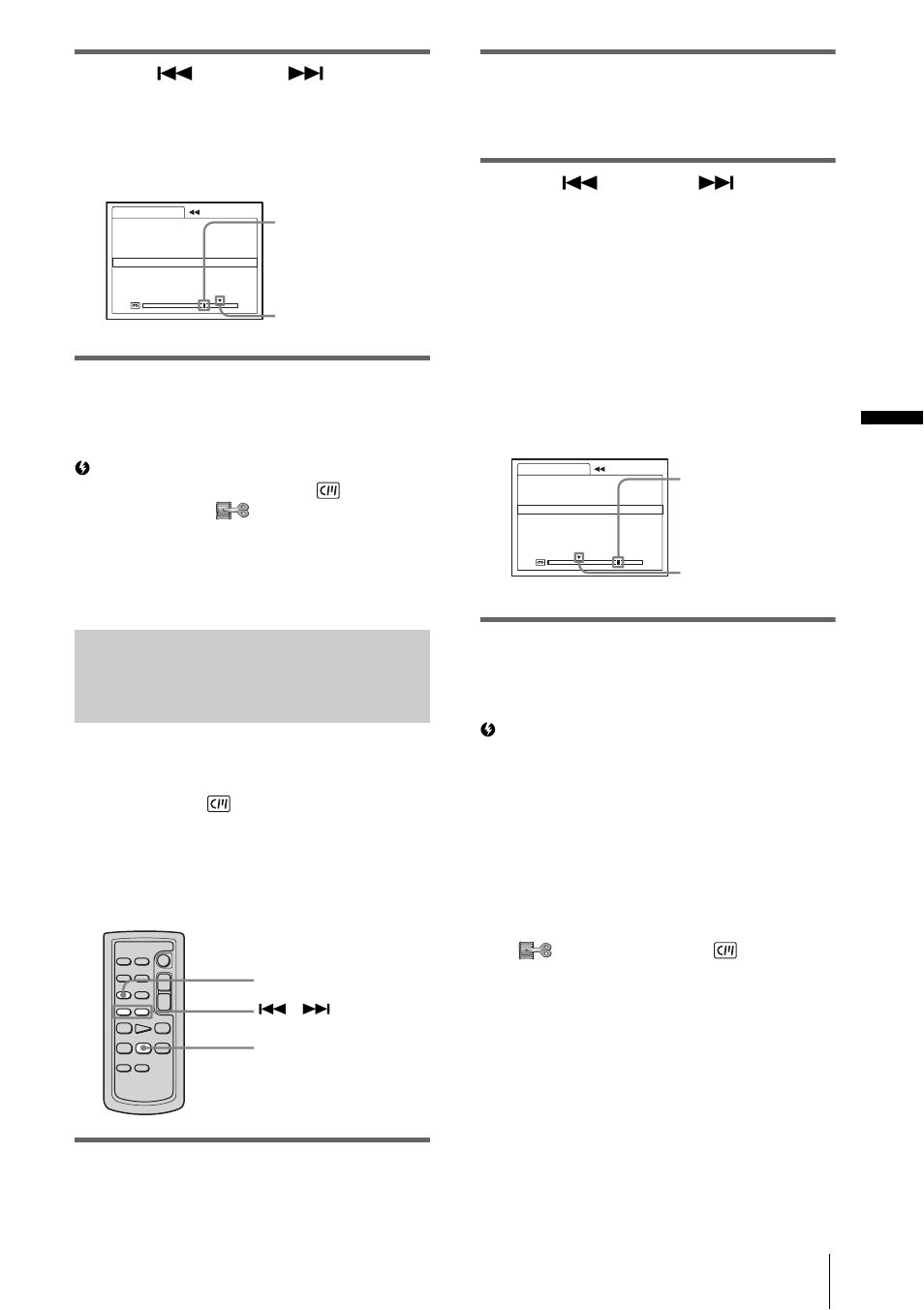 P. 53), Pla yba ck, Press stop on the remote commander | Sony DCR-HC1000 User Manual | Page 53 / 140