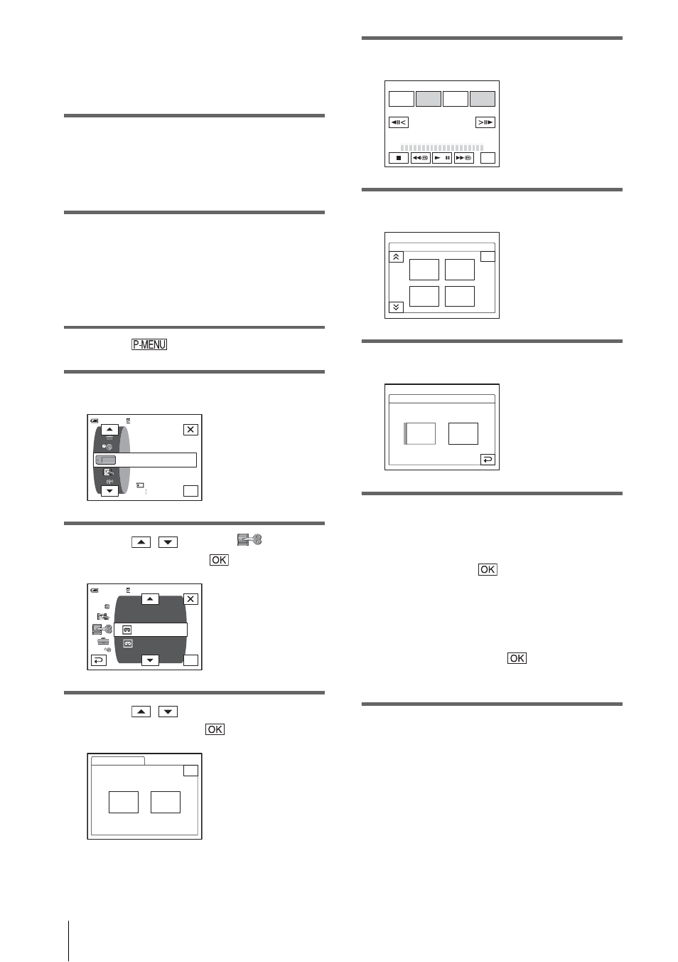 Prepare your vcr, Prepare your camcorder (playing device), Touch | Touch [menu, Touch / to select (edit/ play), then touch, Touch / to select [prog. edit], then touch, Touch [other device, Touch [edit set, Touch [control, Select [ir] or [i.link | Sony DCR-HC1000 User Manual | Page 92 / 140