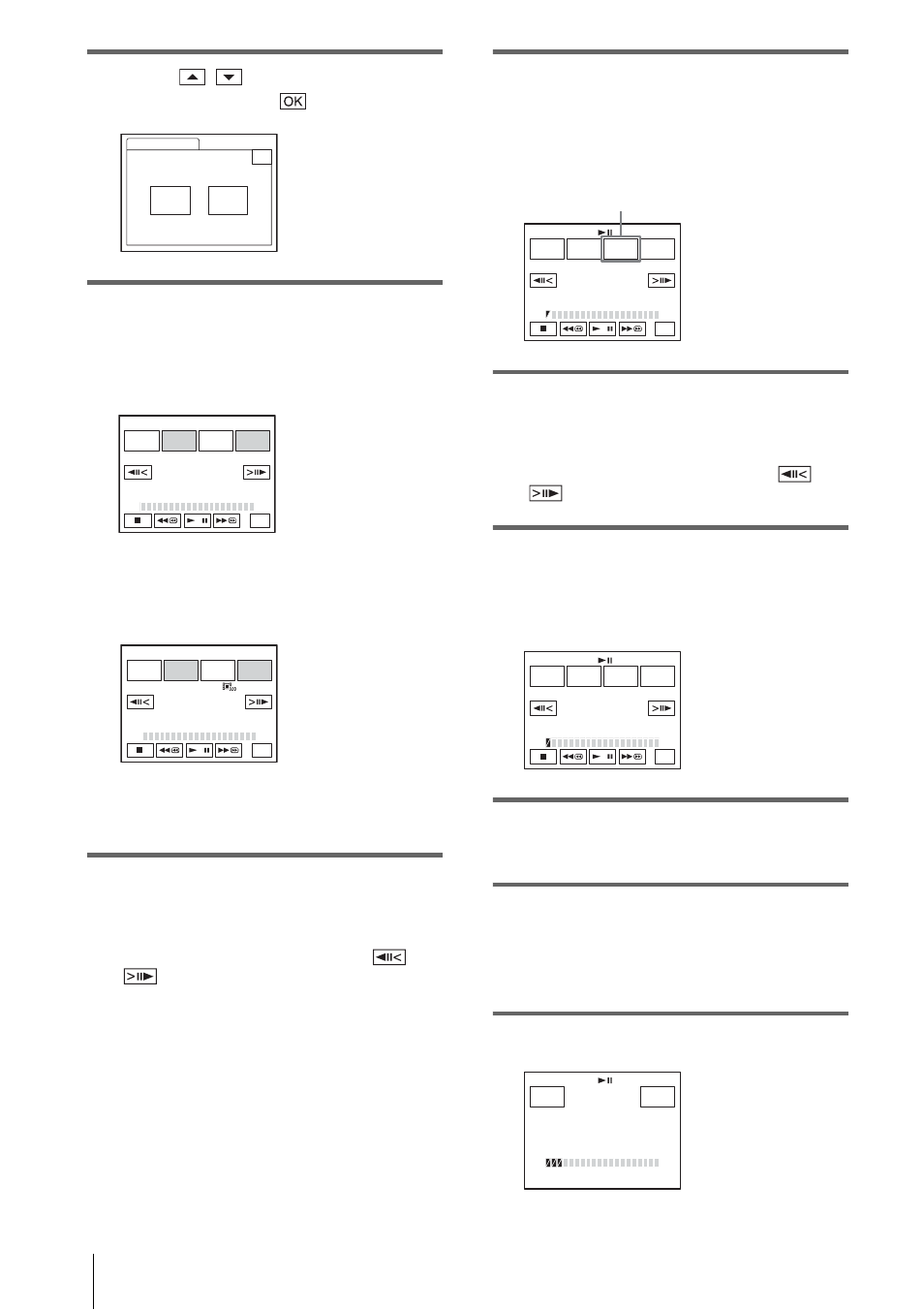 Touch / to select [prog. edit], then touch, Touch the desired item, Touch [mark in | Touch [mark out, Repeat steps 7 to 10 and create programs, Set your vcr to recording pause, Touch [start, You can adjust the position with / (frame) | Sony DCR-HC1000 User Manual | Page 96 / 140