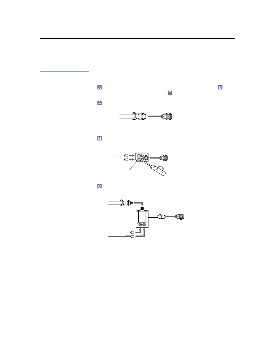 Connecting a cable or antenna, Connecting directly to cable or an antenna, 6connecting a cable or antenna | Sony wega KV-36FS16 User Manual | Page 12 / 60