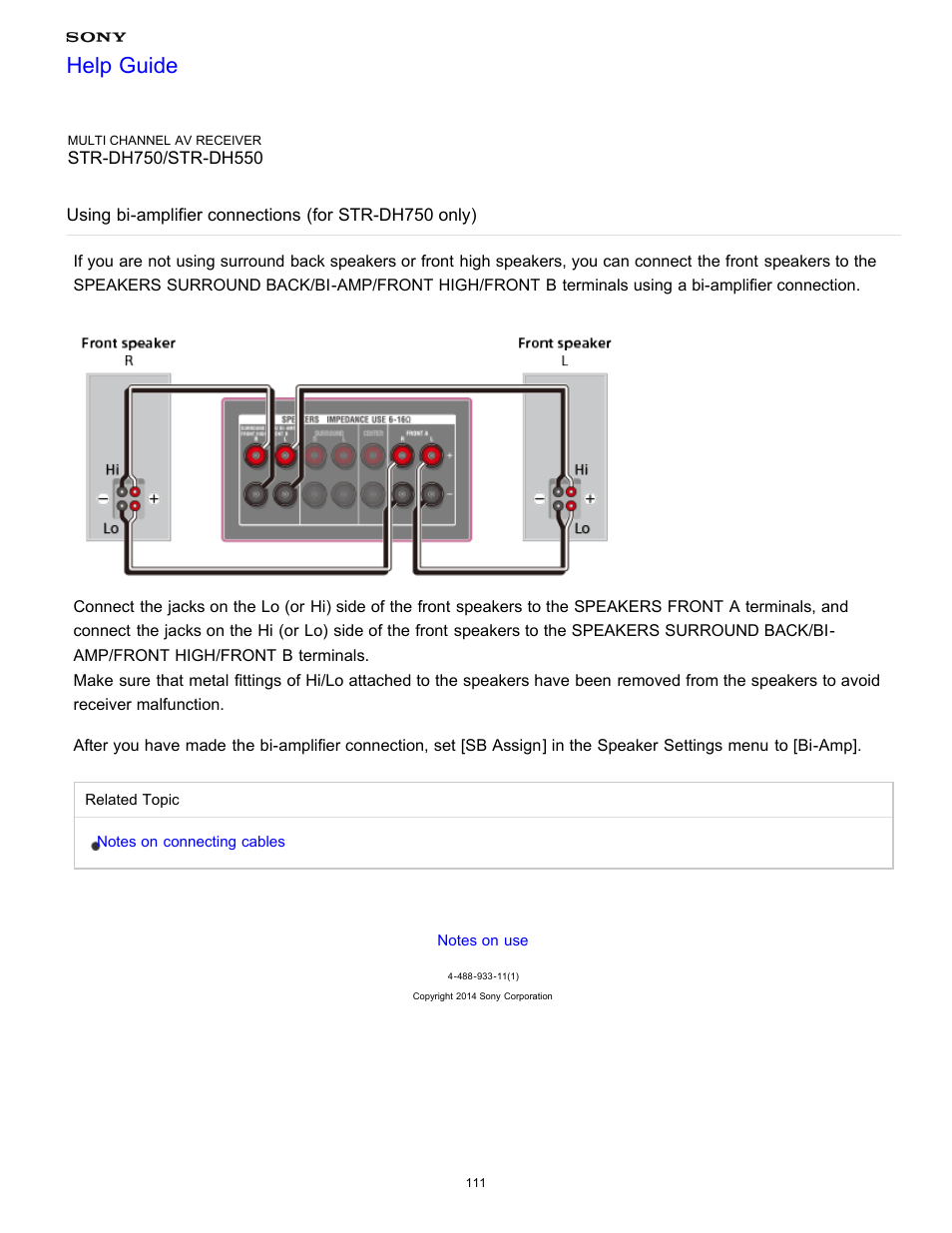 Help guide | Sony STR-DH750 User Manual | Page 118 / 246