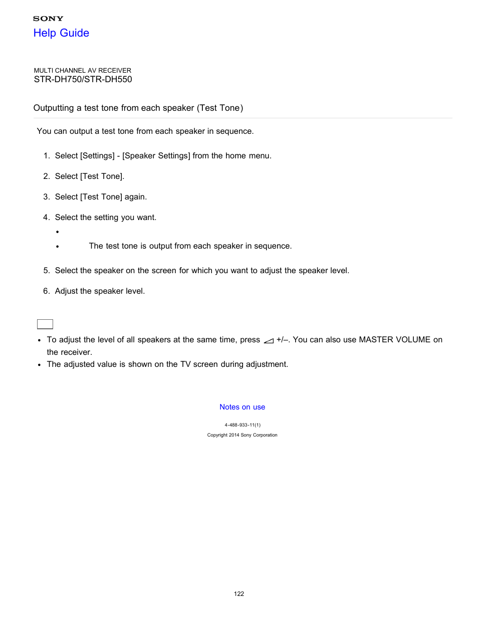 Help guide | Sony STR-DH750 User Manual | Page 129 / 246
