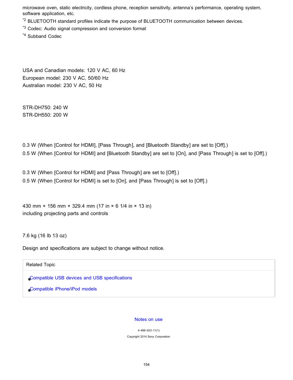 Sony STR-DH750 User Manual | Page 161 / 246